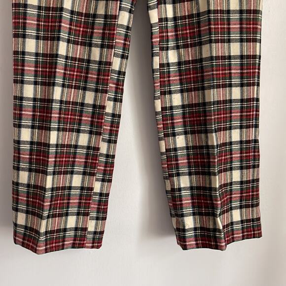 Vintage Scottish Tartans by Corbin 100% new wool plaid flat front pants - Picture 3 of 9